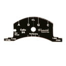 3/4 & 4/4 Full Size Violins Bridge Mold Template Tool Black for Double Bass