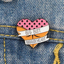 Fashion Love Letters Enamel Brooches Badges Unisex Shirt Collar Scarf Pins A