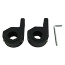 2pcs Horizontal Bull Bar Roof Roll Cage Holder for Offroad Work Light Bar