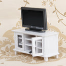 Litter Cabinet With LCD TV Miniatures TV Display With Remote Control