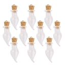 lot 10x Chili Shape Glass Cork Bottle Jars Vials Wishing Bottles DIY Pendant