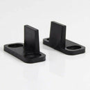 2X(2 Set Sliding Barn Door Floor Guide Bottom Adjustable Dual Clip Floor Mo