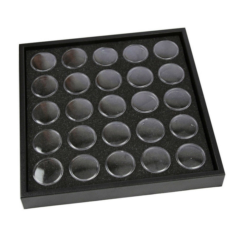25Pots Empty Box Nail Art Rhinestone Storage Case Holder Box Gems Display Tool