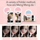 Fashion Selfie Light Portable LED Ring Light Fill for Smart Phone white