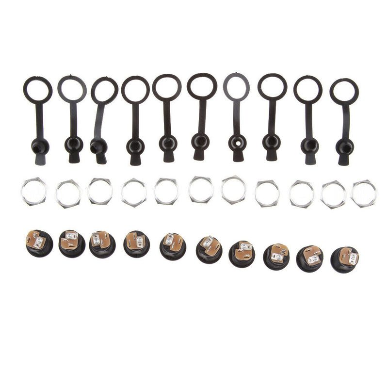 10Pcs DC-022 5.5-2.1 / 5.5 x 2.1mm DC Power Socket DC Connector Mounting