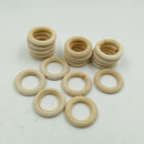 DIY Baby Wooden Teething Rings Necklace Bracelet DIY Crafts 35mm 20pcs