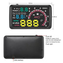 W02 HUD Head Up Display 5.5Inch Windshield Projector OBD2 II Car Vehicle Sp