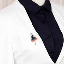 Enamel Princess Ballet Girl Brooch Pin Banquet Weddings Brooch Gifts Jewelr Cy