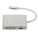 USB C To HDMI VGA Adapter HDMI / VGA / DVI / USB 2.0 Port + USB C Port Converter