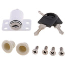 Child Safe Sliding Patio Locking Door Bolt Window Security Push Lock + Key set