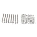 8 Pcs M3x30MM Electric Guitar Humbucker Pickup Adjust Height Screw and Spri E2S2