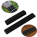 Black Guitar Ebony Bridge Saddle Nut Carved for Ukulele Accs