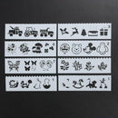 8pcs/set DIY Photo Album Scrapbooking Template Drawing Ruler Painting Tools