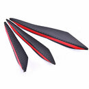 6x Carbon Fiber Car Front Bumper Canards Diffuser Lip Splitter Fins AccessoS Ew