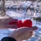 2x Heart Shape Snow Ball Maker Kids Children Outdoor Snowball Sand Mold Toys