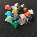 7Pcs Chakra Pyramid Stone Crystal Healing Wicca Natural Spirituality Collections