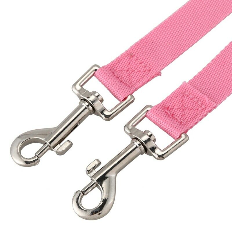 50cm nylon Duplex Double Dog Walk Coupler Twin Lead 2 Way Two Pet Leash Saf