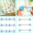 10pcs Toddler Baby Drawer Cabinet Cupboard Door Fridge Safety Locks A
