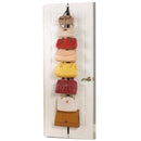 Over Door Straps Hanger Adjustable Hat/Bag/Clothes/Coat Rack Organizer 16 Hooks