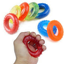 Silicone Finger Hand Grip Muscle Power Strength Training Rubber Ring Exercislj