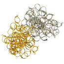 100pcs Brass French Leverback Earrings Hooks with Open Loop Findings DIY