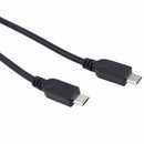 USB 2.0 Male To Male Dual Micro USB Splitter Y Charging Data Cable   Hn