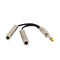 1/4'' 6.35mm Mono Plug / Male to Dual 1/4'' 6.35mm Jack /Female Splitter Adapter