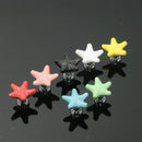 Ceramic Glass Door Knobs-Starfish Cupboard Cabinet Drawer Pull Handle White