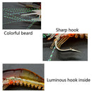 10Pcs/Lot Soft silicon Fishing Lures Luminous Shrimp Lures Soft Lures 8Cm 5 Q2A3