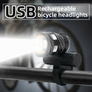T6 LED Bicycle Front Light USB Rechargeable IP65 Cycling Headlight Flashlight