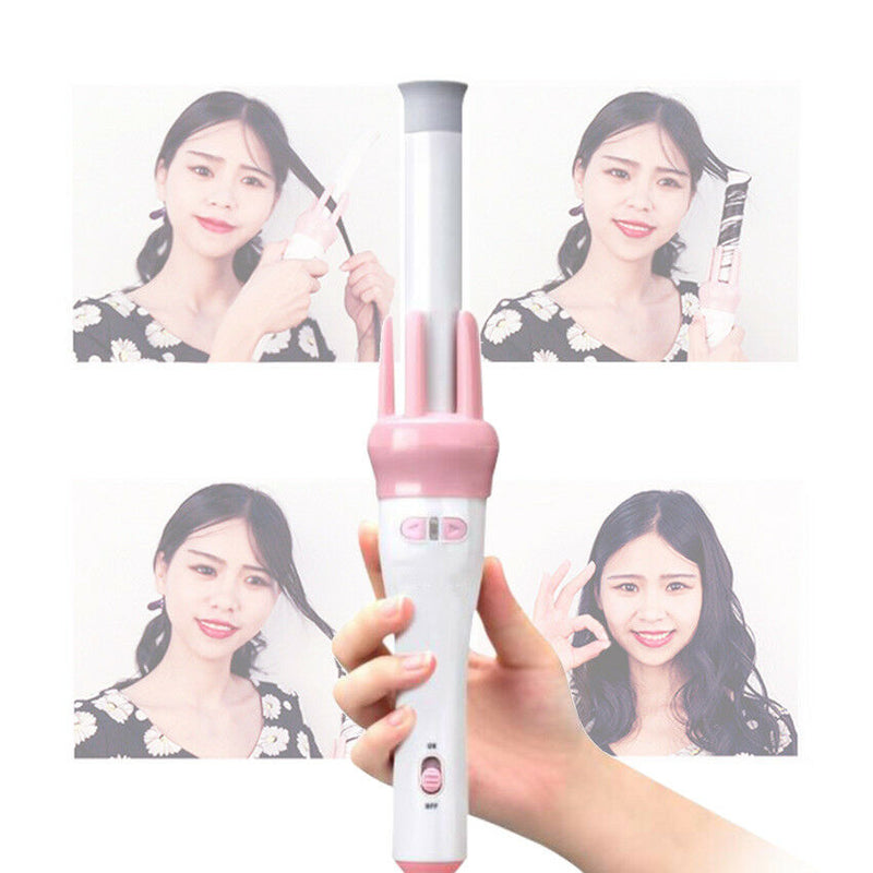 Automatic Wave Curl Electric Ceramic Hair Curler Rollers Curling Iron Heat Wand