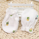 2pairs Anti-grasping Newborn Baby Girl/Boy Glove Infant Cotton Handguard3c