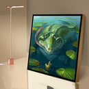 5D Full Round Drill Diamond Painting DIY Green Alligator Rhinestone Picture