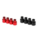 8x High Quality Fuel Injector Adapters for Acura B16 B18 D16Z D16Y Black+Red