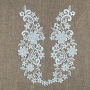 White Venise Lace Trims Motif Patch Guipure For Kleid Sewing Applique Craft