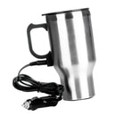 450ml Car Heated Mug Travel Mug Double Wall Stainless Steel Camping Outdoor Cup