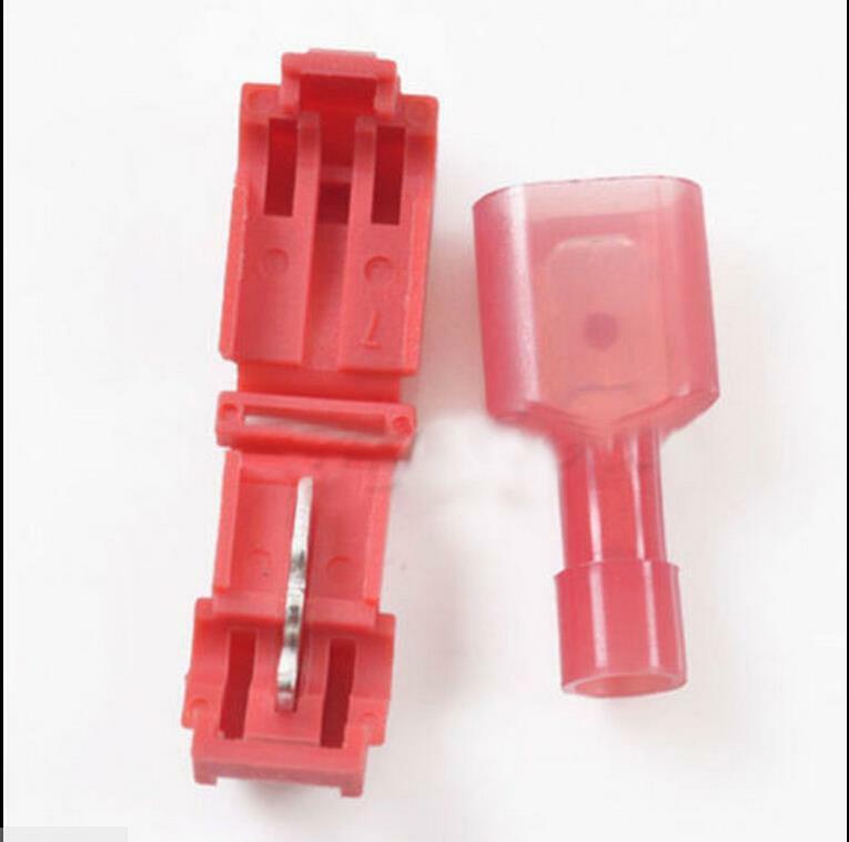 10 Quick Splice lock Wire Terminals Connectors Electrical Crimp Cable Snap B Bj