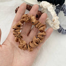 6PC/Kit Elastic Hair Bands Silk Satin Scrunchie Hair Ties Ponytail Holder Ropes