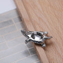 1holes alloy tortoise incense burner holder censer plate for sticks & cones FT