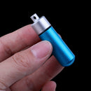 Pill Box Bottle Holder Water Proof Aluminum Container Key chain Medicine Case 3C