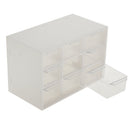 2x Drawer Storage Box Desk Organizer Desktop 9 Lattice Drawer Sorting Grid