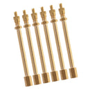 6 Pieces Tire Valve Extension Adapter Straight for Car Motorcycle Truck Van