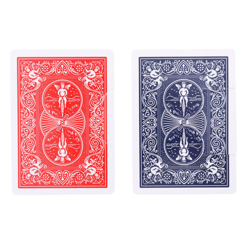 Durable Bitten and Restored Card Poker Close up Magic Kits Gimmick Props Blue or