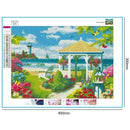 5D DIY Full Drill Diamond Painting Cartoon View Cross Stitch Embroidery Kit