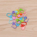 20 Pcs Color Knitting Stitch Mark Crochet Locking Tool Craft Ring Holder B3Z7