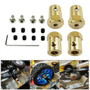 4xMetal Brass 5mm to 12mm Wheel Hub Extension Adapter Coupler for WPL D12 RC Car