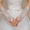 Bride White Gloves Beads Embroidery Beaded Short Wedding Dress Bridal Gloves Gw