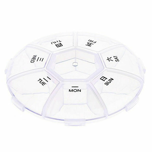 7 Slot Tablet Pill Medicine Box Holder Storage Organizer Container 2017 P5O1