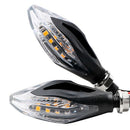 2Pcs Motorcycle Turn Signal Light Off-Road Motorcycle 5Led Double Light Two