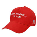 1 Pcs Keep America Great Donald Trump Slogan With Usa Flag Cap Adjustable B